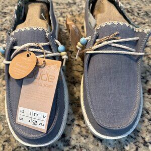 HEY DUDE WENDY NATURAL INDIGO 6